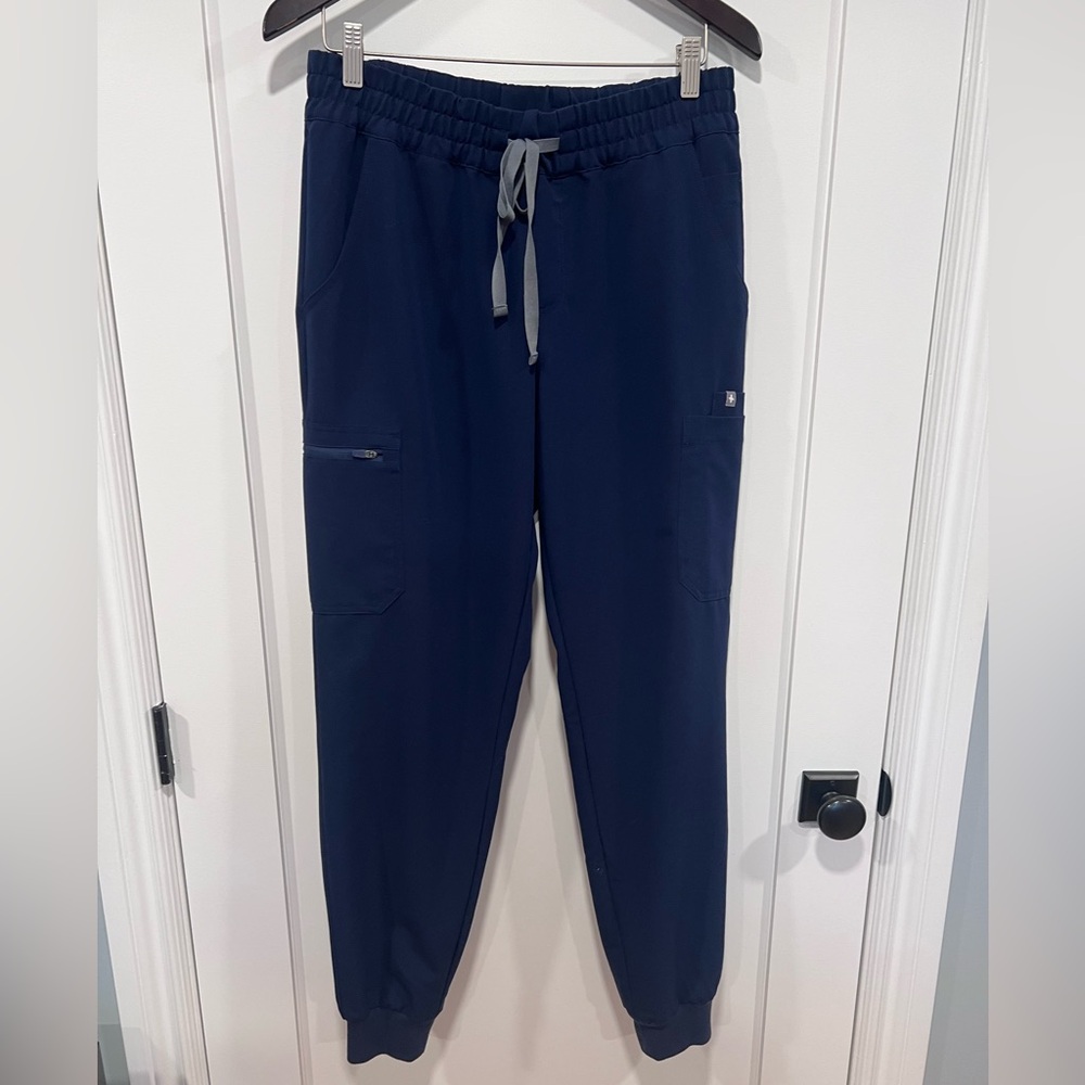 Figs High Waist Relaxed Jogger Scrub M tall Navy